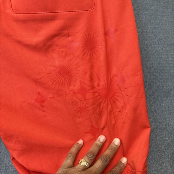 Adidas Men’s Performance Golf Pant Burnt Orange Flat Lightweight Size 34 X 30 - Picture 3 of 16